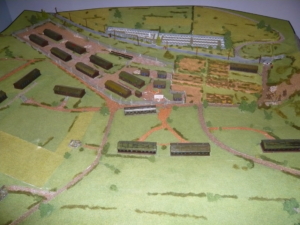 Modell des Außenlagers des KZ Natzweiler in Thil-Longwy