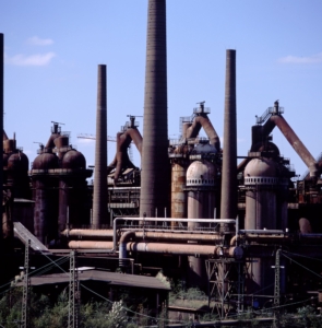 Ansicht der Hochofengruppe der ehemaligen Völklinger Hütte
