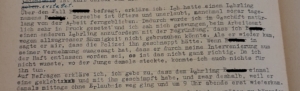 Aussage des ehemaligen Ausbilders von Josef B. im Jahr 1949