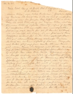 Brief von Erna Berl an ihre Angehörigen vom 22.04.1941