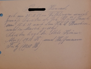 Konrad P. verhaftet bei der Aktion "Arbeitszwang Reich" im Juni 1938