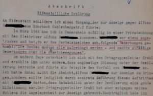 Zeuginnenaussage von Eva-Maria S.