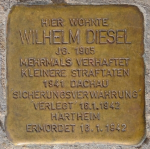 Stolperstein für Wilhelm Diesel